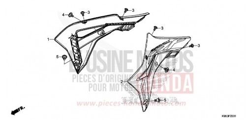 KUEHLERHAUBE (CRF250RX) CRF250RXK de 2019